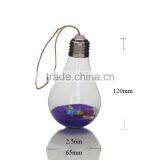 Clear Bulb Shape Hanging Wishing Glass Bottles,Glass Drift Jars With Message thumbnail-1
