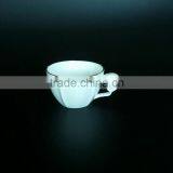 Gold Rim Tea Cup and Saucer 200cc /100cc Flower Shape Ceramic Bone China Cup and Saucer thumbnail-5