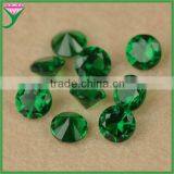 AAA Grade 5.5mm Round Brilliant Cut Lab Created Dark Green Spinel Nano Semi Precious Gemstone thumbnail-1