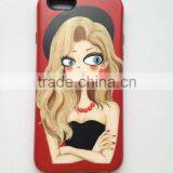 2 in 1 TPU and PC Phone Cases for Iphone Cases,Customize TPU Phone Cover for Iphone 6 Plus