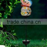 Outdoor Ceramic Butterfly Shape Garden Solar Led Light
