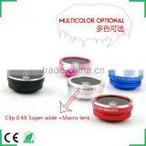 Hot Selling 0.4x Super Wide Angle Lens 10x Macro Lens for Iphone 6 6 Plus Samsung