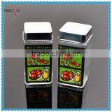 Glass Spice Shaker With Decal Printing Spice Glass Jar