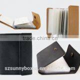 Waterproof Kraft Paper Cover PVC Pocket ID/Business Card Holder With Metal Button Closure thumbnail-5