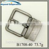 40mm Actual Inner Width 39mm Burnish Nickel Free Finish Strong Turning Pin Buckle With Heavy Weight