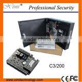 ZK C3-200 Package B Card Access Control Pane With Power Supply Metal Box and Battery Function TCP/IP 2 Doors Access Controller