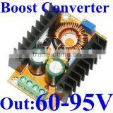 dc dc Boost Converter Power Adjustble Step up Module 32v 28v 12v 15v 16v 19v to 60v 90v 84v 72v 2Amax