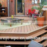 Anti-slip Waterproof Outdoor Use Deck Flooring Private Garden Use Synthetic Deckings