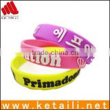 Shenzhen manufacture cheapest silicone rubber bracelet