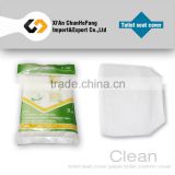 Disposable hygienic toilet seat cover with waterproof function