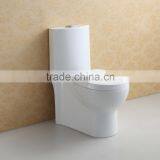 White Glazed One Piece Ceramic 100mm 200mm 300mm S TrapToilet thumbnail-3