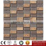 IMARK Electroplated Color Glass Mix Ceramic Mosaic Tiles (IXGC8-081) for back splash mosaic wall art