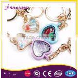 Customized Logo Heart Shape Frame Keychain Ring thumbnail-3