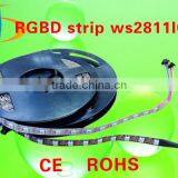 5V 60leds Addressable WS2811 Rgb Led Strip Ws2812b ADS-10060-WS2811 thumbnail-1