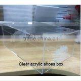 High Transparent 362*242*178mm Customized Clear Plexiglass Shoe Box