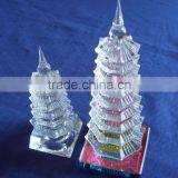 Nice Crystal Tower Building,crystal Tower Model for Souvenior Gift