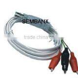 2 Pole Test Cord With Alligator Plugs Safe Telecommunication Accessories