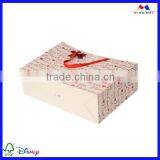 Custom Design Red Wine Paper Material Handbag With Ribbon thumbnail-3