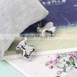 New Model Fashionable Silver 3161 Stainless Steel Bear Shaped Stud Earrings thumbnail-6