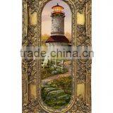 Vivid Beautiful Golden Resin Frame for Pictures Size 8*28 Inch