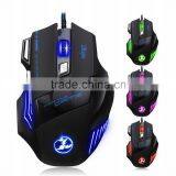 Zelotes 5500 DPI 7 Button LED Optical USB for Wired Gaming Mouse Mice