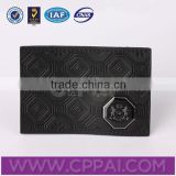 Black square decorative leather patch leather label