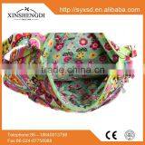 Factory Wholesale Cotton Bright Quilted Fabric Organic Women Oem Beach Satchel thumbnail-4