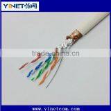 SFTP CAT5e 24AWG Solid Copper Double Shielded LAN Network Cable , Communication Cable