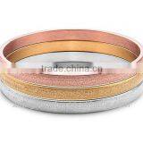 Surgical Stainless Steel Bangle, Sandblasted and Brushed Plain Bangles Jewelry for Lady thumbnail-1