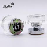 2 1/6 Inch Cabinet Hardware Knobs Chrome Base Glass Door Handle