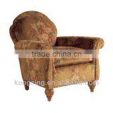 Antique Floral Fabric Sofa for Living Room