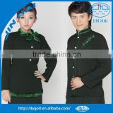 Thin and cool waiter uniform work wear for Restaurant waiter and waitress