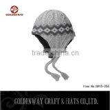 Wholesale Gray Stripe Beanie Hat With Custom Logo and Size thumbnail-1