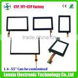 Good quality 1.4'', 1.77'', 2'', 2.8'' ,3.5'', 4.3'', 5'', 7'' transparent glass touch screen