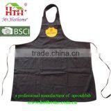 Hot Wholesale Super Good Quality Black Kitchen Cooking Embroidered Bib Apron thumbnail-2