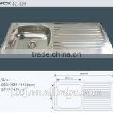JZ-829 96x43 Export Indonesia Stainless Steel Kitchen Sink thumbnail-2