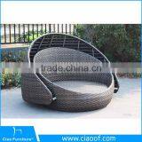 French Classical Round Wicker Daybed thumbnail-3