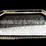 Home Decoration Gift Item Beautiful Handmade Silver Plated Gift Bowl Spoon Set thumbnail-2