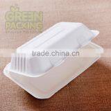 Biodegradable sugarcane bagasse 1000ml food container 9x6 inch-L