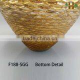 Gold Color Handicraft Christmas Decoration Glass Vases thumbnail-3
