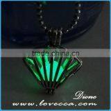 Brass Material Ladies Jewelry Luminous Necklace Pendant Glowing in the Dark thumbnail-2
