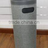 Household Linen Round Faux Leather Umbrella Holder With Handle thumbnail-1