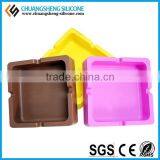 Men's Cigratte Silicone Tray, Table Ashtray, Smart Candy Color Ash Plate thumbnail-2