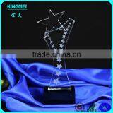 Kingmei Crystal Star Head Award K9 Crystal Trophy Cheap Glass Blank Trophy thumbnail-1