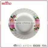 10inch Rose Printed Round Plastic Wave Plate for Wedding thumbnail-1