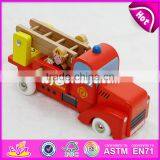 2017 New Design Children Wooden Fire Truck Toys W04A289 thumbnail-5