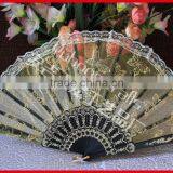 Beautiful and Colorful Plastic Lace Fan thumbnail-4