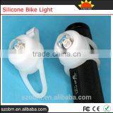 White Bicycle Headlight Silicone Bike Light For Safety Travel thumbnail-4