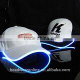 Custom Plain Dyed LED Light Baseball Cap of 100% Cotton China Factory thumbnail-5