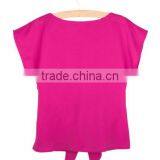 2016 Fashion Short Sleeve Bow O-neck Office Women Chiffon Shirt thumbnail-5